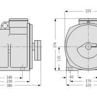 Сопряженный двигатель FRIEDRICH FW-Type FWO 32-2-2.1 фото