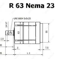 Редуктор Bernio R 63 Nema 23 фото