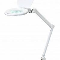 8060LED-A-U 5D - лампа-лупа со светодиодной подсветкой на струбцине фото