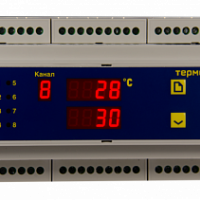 Термодат-08К3-9u - восьмиканальный ПИД-регулятор с универсальными входами фото