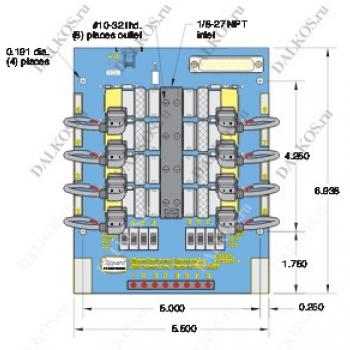 Электронный узел запорной арматуры Clippard EMC фото 1