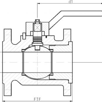 Noval DN 25 - 150 / PN 10 - 16 | BV16-CI Шаровой кран из высокопрочного чугуна фото 1