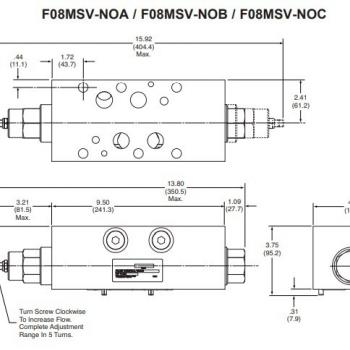 Continental Hydraulics F08MSV-NOA / F08MSV-NOB / F08MSV-NOC | Регулирующий клапан фото 1