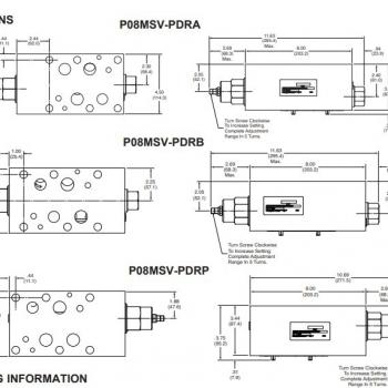 Continental Hydraulics P08MSV-PDRA / P08MSV-PDRB / P08MSV-PDRP | Клапан сброса давления фото 1