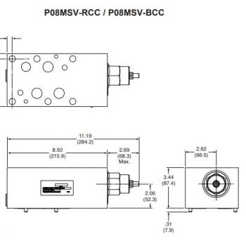 Continental Hydraulics P08MSV-RCC / P08MSV-BCC | Клапан-регулятор давления фото 1