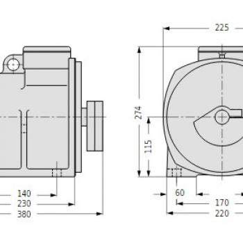 Сопряженный двигатель FRIEDRICH FW-Type FWO 32-2-2.1 фото 1