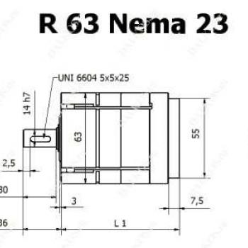 Редуктор Bernio R 63 Nema 23 фото 1