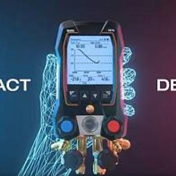 Testo 550i - цифровой манометрический коллектор с 2-х ходовым блоком клапанов и Bluetooth, управляемый через приложение фото 1
