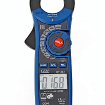 DT-351 - профессиональные токовые клещи для измерения постоянного и переменного тока фото 1